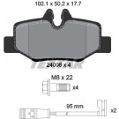 Textar | Bremsbelagsatz, Scheibenbremse | 2400801 Textar | Bremsbelagsatz, Scheibenbremse | 2400801