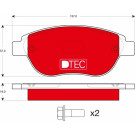 TRW | Bremsbelagsatz, Scheibenbremse | GDB1464DTE TRW | Bremsbelagsatz, Scheibenbremse | GDB1464DTE