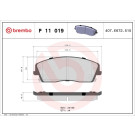 Brembo | Bremsbelagsatz, Scheibenbremse | P 11 019 Brembo | Bremsbelagsatz, Scheibenbremse | P 11 019