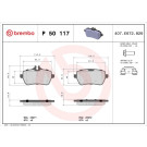 Brembo | Bremsbelagsatz, Scheibenbremse | P 50 117 Brembo | Bremsbelagsatz, Scheibenbremse | P 50 117