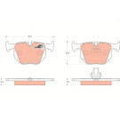 TRW | Bremsbelagsatz, Scheibenbremse | GDB1530