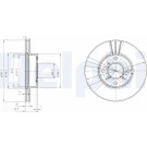 Delphi | Bremsscheibe | BG3341