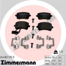 Zimmermann | Bremsbelagsatz, Scheibenbremse | 24483.170.3