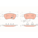 TRW | Bremsbelagsatz, Scheibenbremse | GDB1553 TRW | Bremsbelagsatz, Scheibenbremse | GDB1553