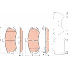 TRW | Bremsbelagsatz, Scheibenbremse | GDB3431 TRW | Bremsbelagsatz, Scheibenbremse | GDB3431