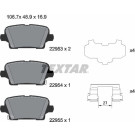 Textar | Bremsbelagsatz, Scheibenbremse | 2295301 Textar | Bremsbelagsatz, Scheibenbremse | 2295301
