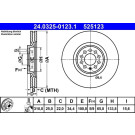 ATE | Bremsscheibe | 24.0325-0123.1