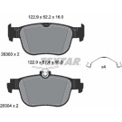 TEXTAR 2630301 Bremsbeläge nicht für Verschleißwarnanzeiger vorbereitet