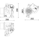 Mahle | Kühler, Abgasrückführung | CE 39 000P