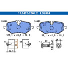 ATE | Bremsbelagsatz, Scheibenbremse | 13.0470-2664.2 ATE | Bremsbelagsatz, Scheibenbremse | 13.0470-2664.2