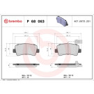 Brembo | Bremsbelagsatz, Scheibenbremse | P 68 063