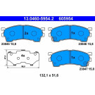 ATE | Bremsbelagsatz, Scheibenbremse | 13.0460-5954.2 ATE | Bremsbelagsatz, Scheibenbremse | 13.0460-5954.2
