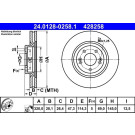 ATE | Bremsscheibe | 24.0128-0258.1