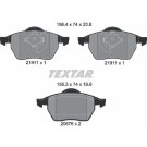 Textar | Bremsbelagsatz, Scheibenbremse | 2191102 Textar | Bremsbelagsatz, Scheibenbremse | 2191102
