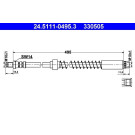 ATE | Bremsschlauch | 24.5111-0495.3