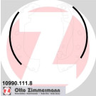 Zimmermann | Bremsbackensatz | 10990.111.8