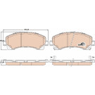 TRW | Bremsbelagsatz, Scheibenbremse | GDB3545 TRW | Bremsbelagsatz, Scheibenbremse | GDB3545