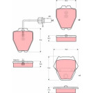 TRW | Bremsbelagsatz, Scheibenbremse | GDB1505 TRW | Bremsbelagsatz, Scheibenbremse | GDB1505