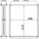 Mahle | Wärmetauscher, Innenraumheizung | AH 41 000S