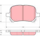 TRW | Bremsbelagsatz, Scheibenbremse | GDB3152 TRW | Bremsbelagsatz, Scheibenbremse | GDB3152