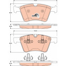 TRW | Bremsbelagsatz, Scheibenbremse | GDB1797 TRW | Bremsbelagsatz, Scheibenbremse | GDB1797