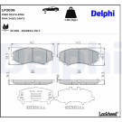 Delphi | Bremsbelagsatz, Scheibenbremse | LP2036 Delphi | Bremsbelagsatz, Scheibenbremse | LP2036