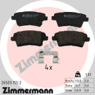 Zimmermann | Bremsbelagsatz, Scheibenbremse | 26503.155.2 Zimmermann | Bremsbelagsatz, Scheibenbremse | 26503.155.2