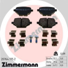 Zimmermann | Bremsbelagsatz, Scheibenbremse | 20764.175.2 Zimmermann | Bremsbelagsatz, Scheibenbremse | 20764.175.2
