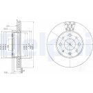 Delphi | Bremsscheibe | BG3425