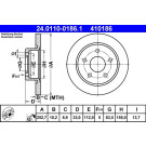ATE | Bremsscheibe | 24.0110-0186.1
