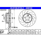 ATE | Bremsscheibe | 24.0136-0134.2