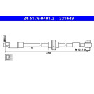 ATE | Bremsschlauch | 24.5176-0401.3