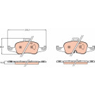 TRW | Bremsbelagsatz, Scheibenbremse | GDB2120 TRW | Bremsbelagsatz, Scheibenbremse | GDB2120