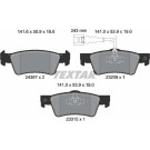 Textar | Bremsbelagsatz, Scheibenbremse | 2436704 Textar | Bremsbelagsatz, Scheibenbremse | 2436704