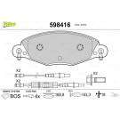 Valeo | Bremsbelagsatz, Scheibenbremse | 598416 Valeo | Bremsbelagsatz, Scheibenbremse | 598416