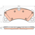 TRW | Bremsbelagsatz, Scheibenbremse | GDB1969 TRW | Bremsbelagsatz, Scheibenbremse | GDB1969