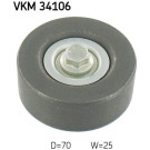 SKF | Umlenk-/Führungsrolle, Keilrippenriemen | VKM 34106