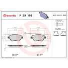 Brembo | Bremsbelagsatz, Scheibenbremse | P 23 108 Brembo | Bremsbelagsatz, Scheibenbremse | P 23 108
