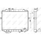 NRF | Kühler, Motorkühlung | 53034