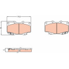 TRW | Bremsbelagsatz, Scheibenbremse | GDB3428 TRW | Bremsbelagsatz, Scheibenbremse | GDB3428