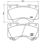Brembo | Bremsbelagsatz, Scheibenbremse | P 83 107 Brembo | Bremsbelagsatz, Scheibenbremse | P 83 107