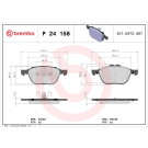 Brembo | Bremsbelagsatz, Scheibenbremse | P 24 158 Brembo | Bremsbelagsatz, Scheibenbremse | P 24 158