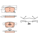 TRW | Bremsbelagsatz, Scheibenbremse | GDB2139 TRW | Bremsbelagsatz, Scheibenbremse | GDB2139