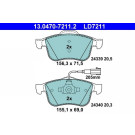 ATE | Bremsbelagsatz, Scheibenbremse | 13.0470-7211.2 ATE | Bremsbelagsatz, Scheibenbremse | 13.0470-7211.2