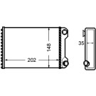 Mahle | Wärmetauscher, Innenraumheizung | AH 59 000S