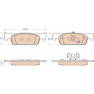 TRW | Bremsbelagsatz, Scheibenbremse | GDB2016 TRW | Bremsbelagsatz, Scheibenbremse | GDB2016