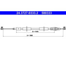 ATE | Seilzug, Feststellbremse | 24.3727-0333.2