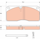 TRW | Bremsbelagsatz, Scheibenbremse | GDB5058 TRW | Bremsbelagsatz, Scheibenbremse | GDB5058