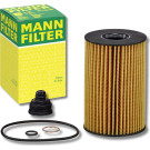 MANN-FILTER HU 8007 z KIT Ölfilter mit Dichtung, Filtereinsatz, mit Wasserablassschraube