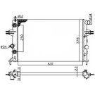 NRF | Kühler, Motorkühlung | 50562A